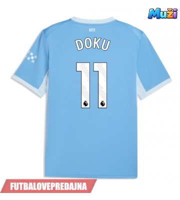 Lacne Muži Futbalové dres Manchester City Jeremy Doku #11 2026-27 Krátky Rukáv - Domáci